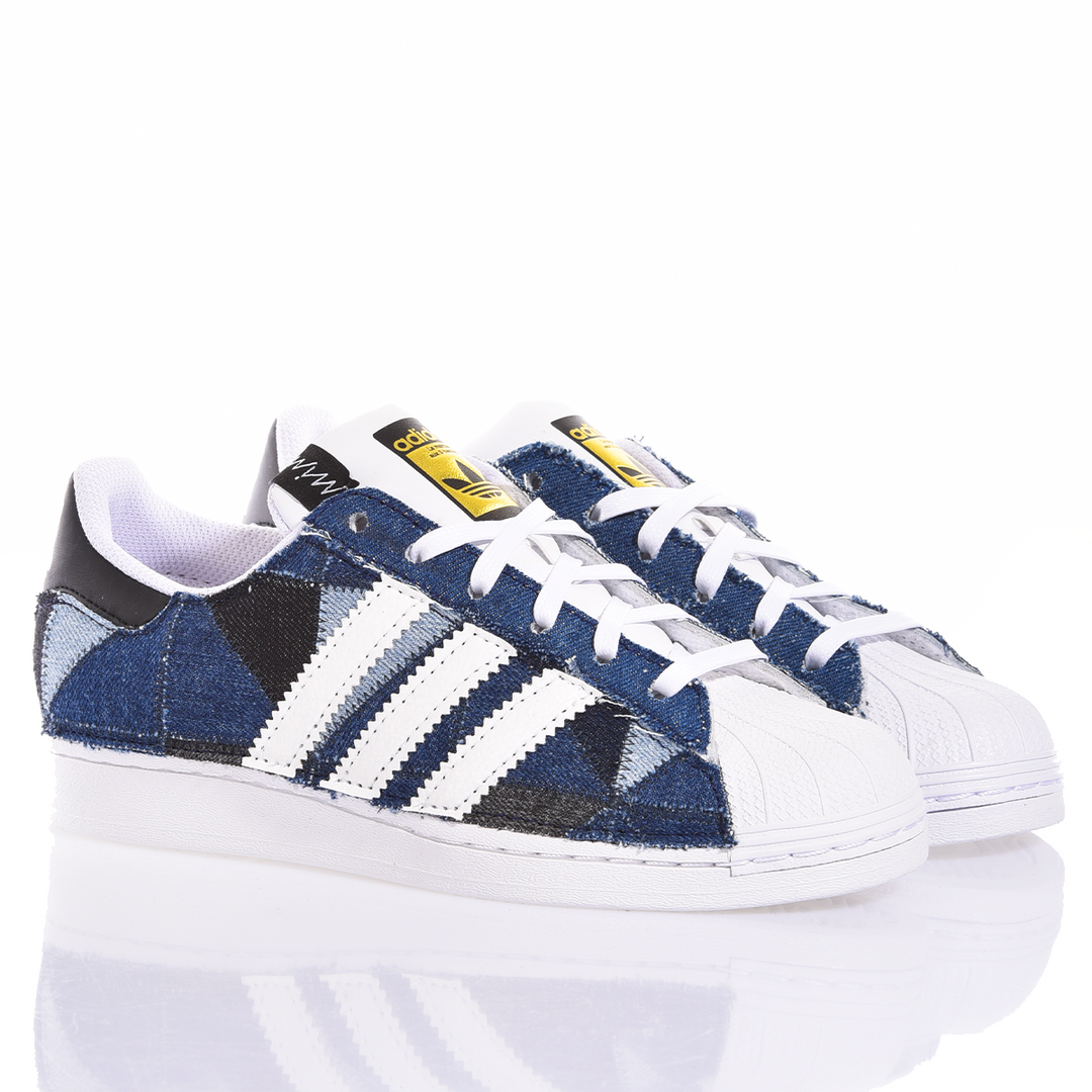 Adidas Superstar Patchwork Denim