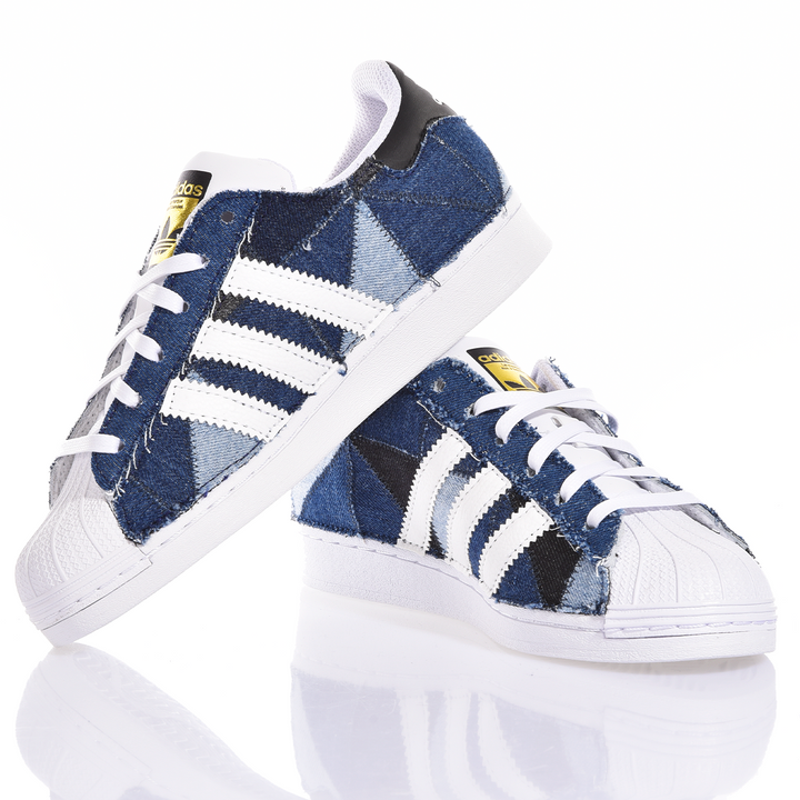 Adidas Superstar Patchwork Denim
