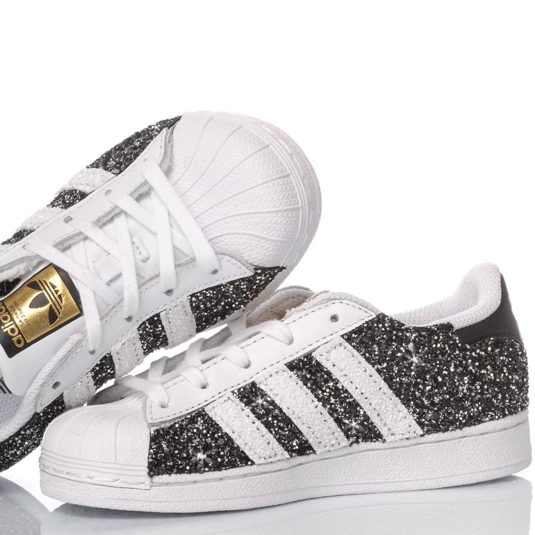 Adidas Superstar Junior Glitter Black Custom - Main Image