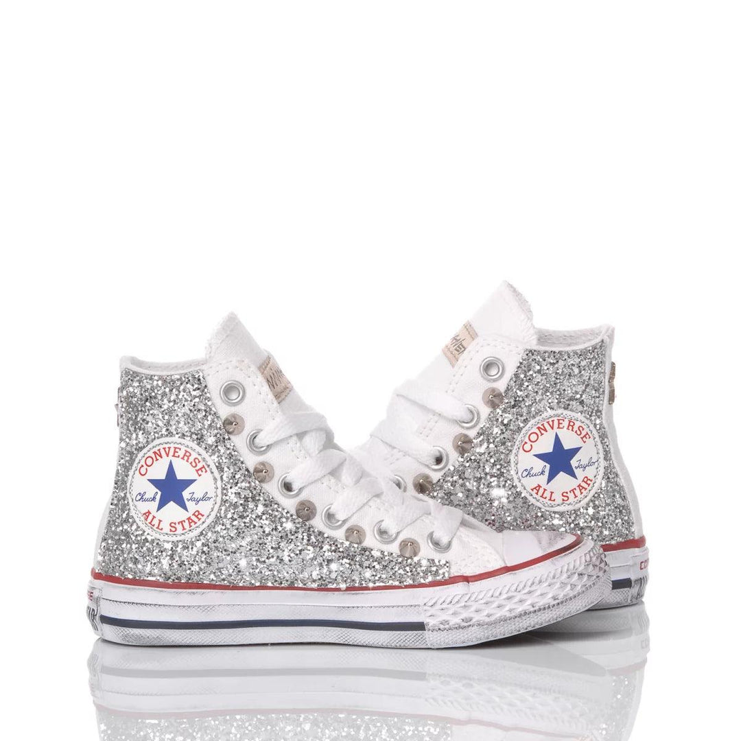 Converse Junior Glitter Silver