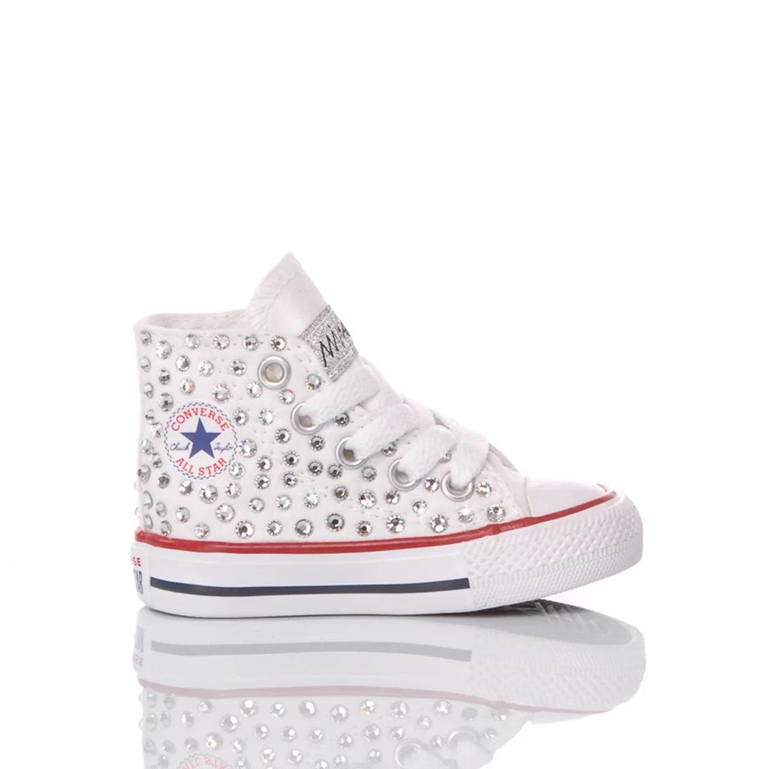 Converse Baby Swarovski White1