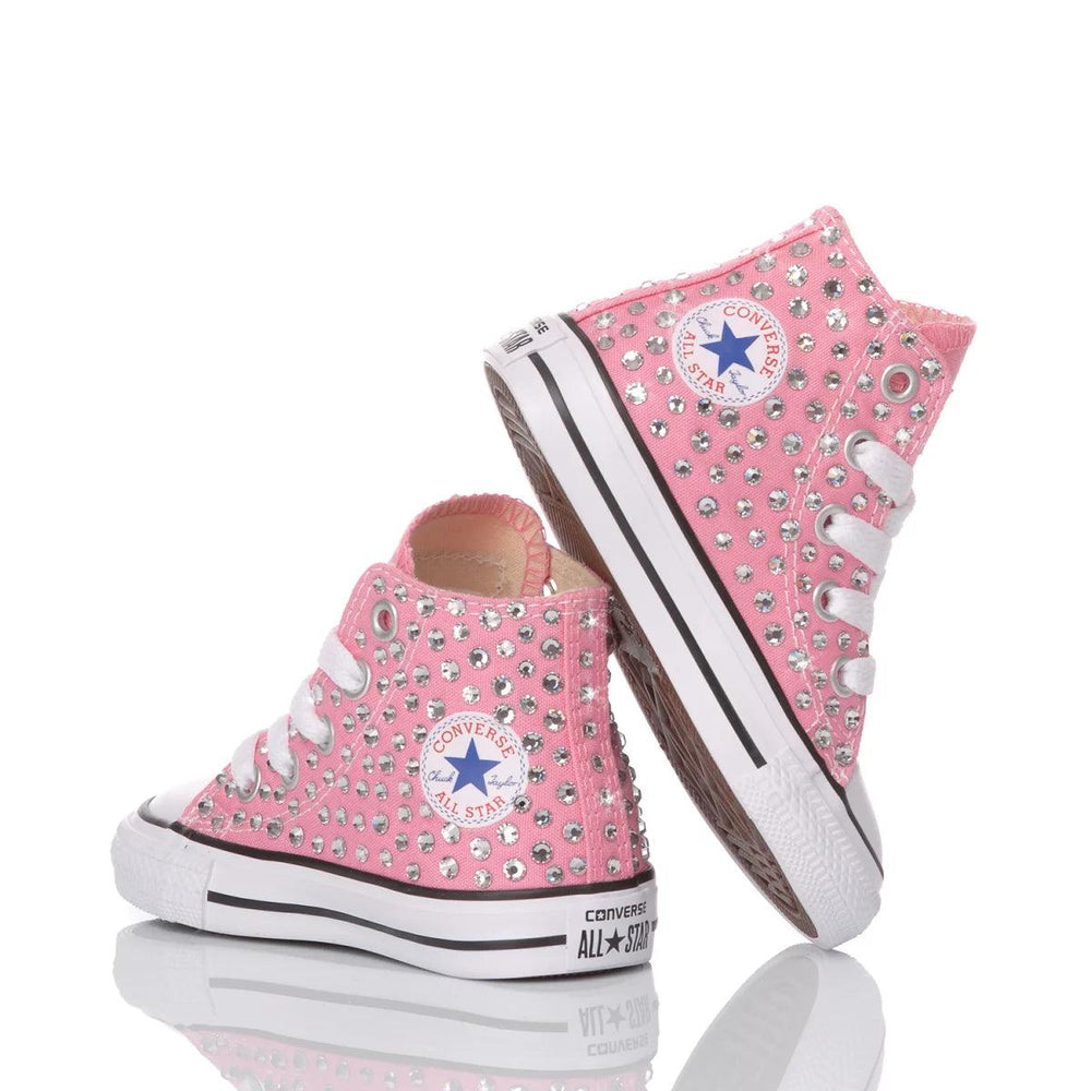 Converse Baby Swarovski Pink Chuck Taylor Hi Swarovski