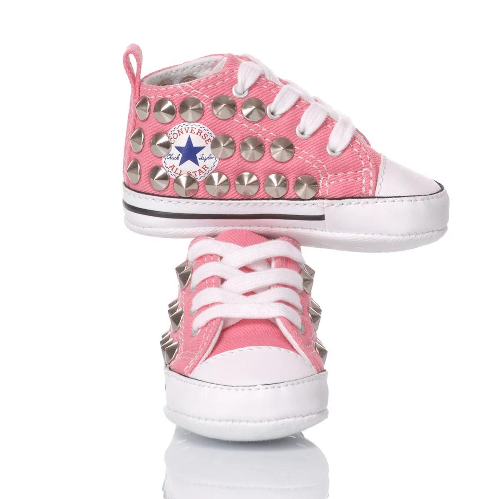 Converse Culla Borchie Rosa Chuck Taylor Hi Borchie
