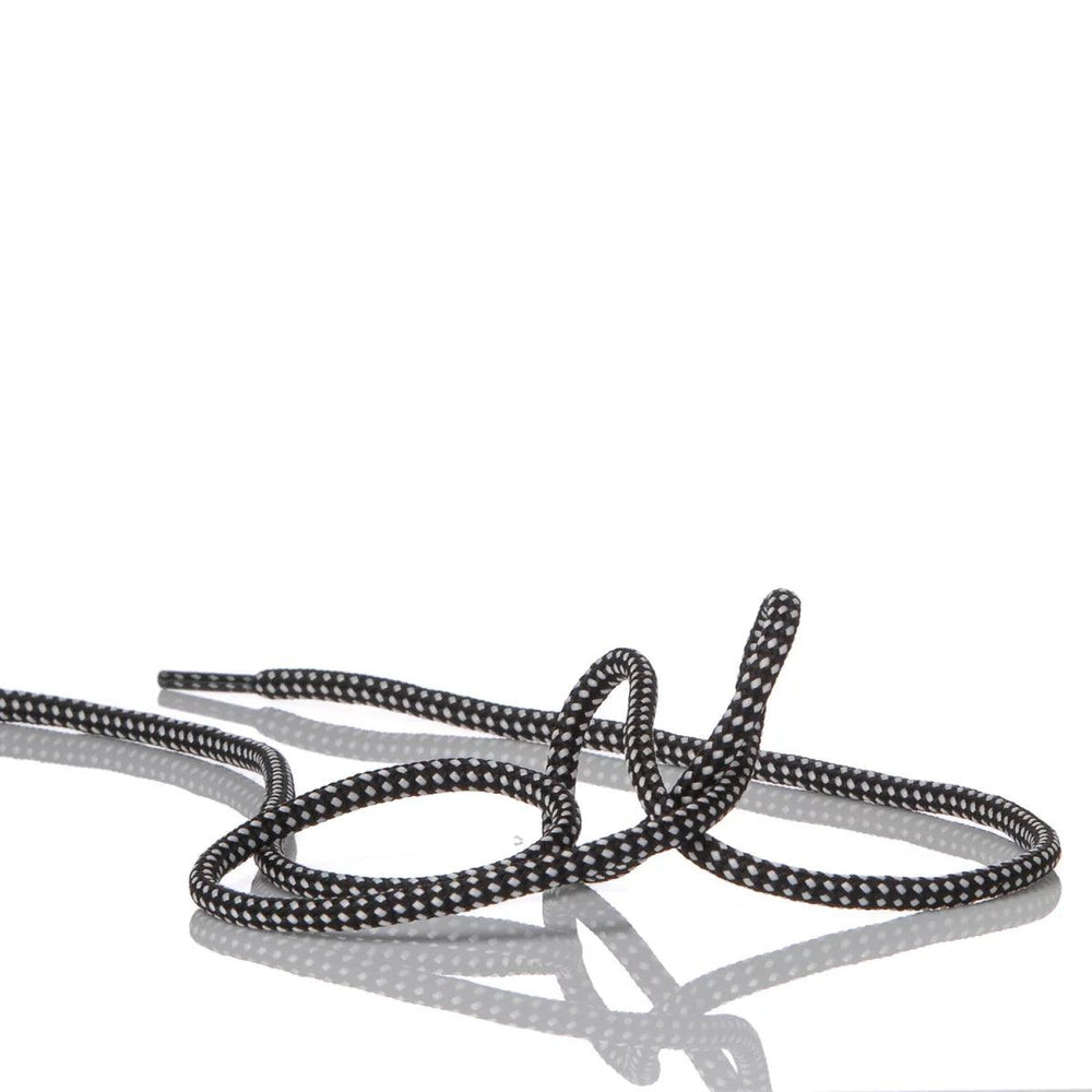 Lacci Tubolari Nero Bianco 110 cm  