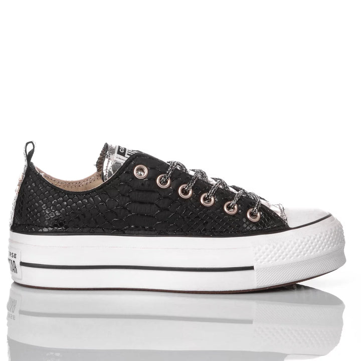 Converse Platform Ox Snake Black