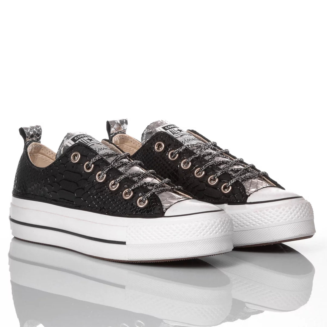 Converse Platform Ox Snake Black