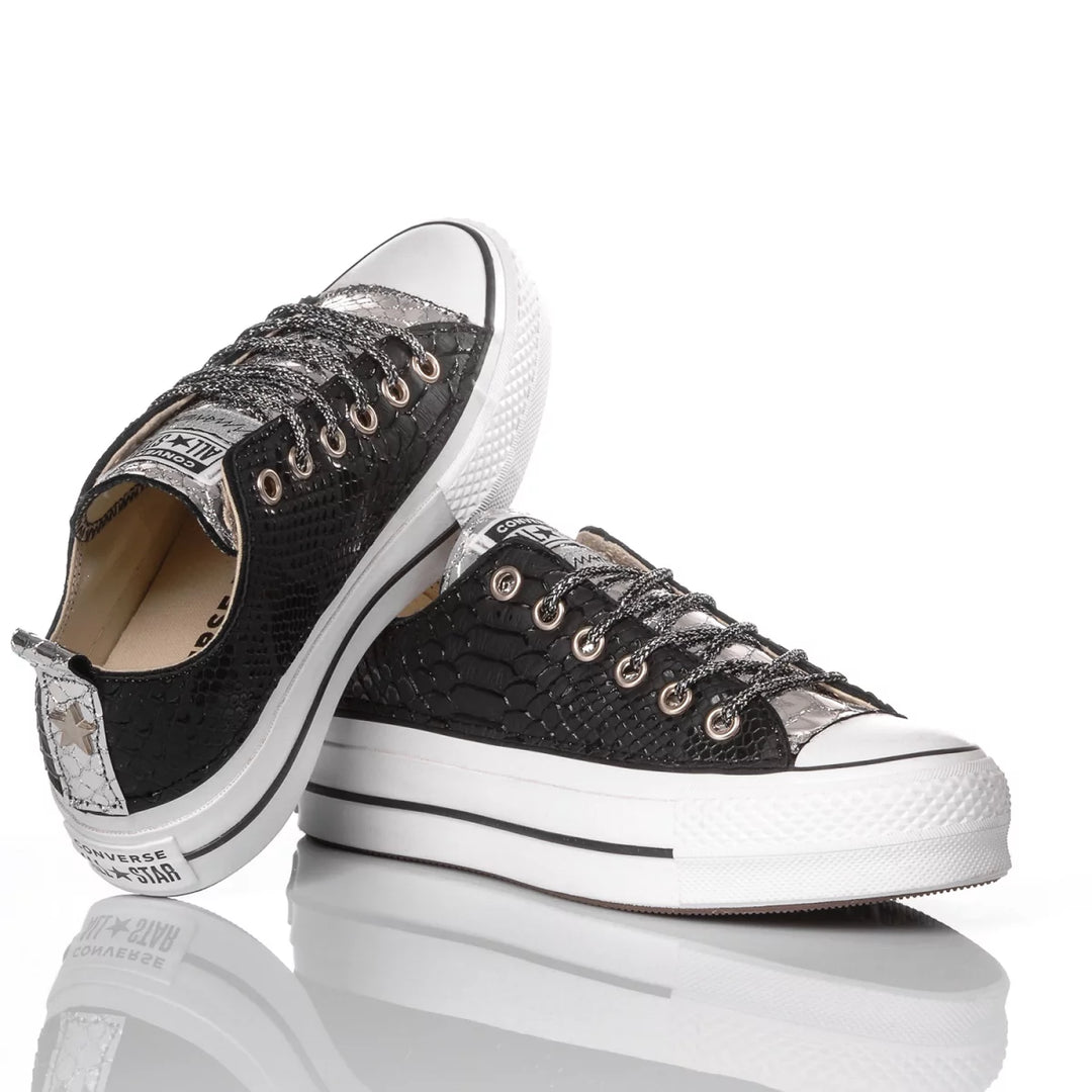 Converse Platform Ox Snake Black