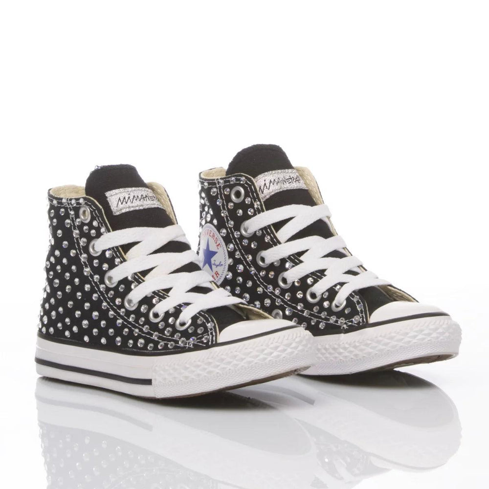 Converse Junior Swarovski Nero Chuck Taylor Hi Swarovski