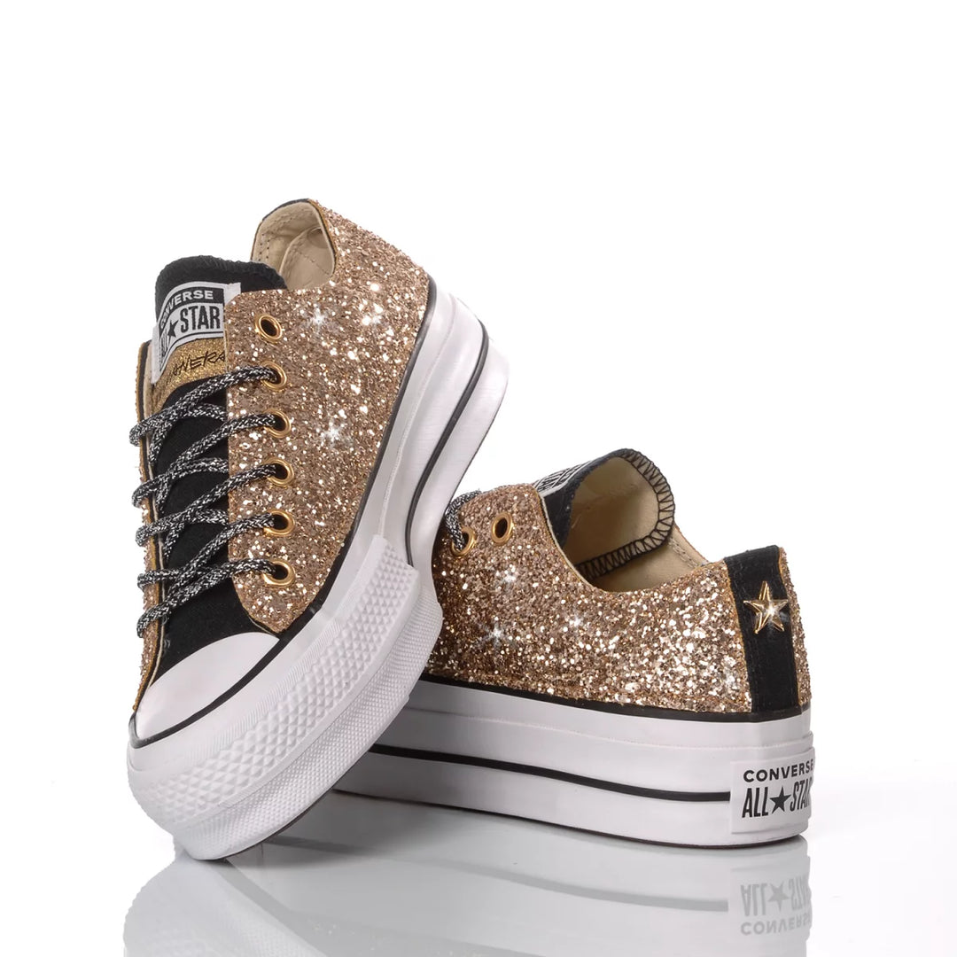 Converse Platform Ox Glitter Oro