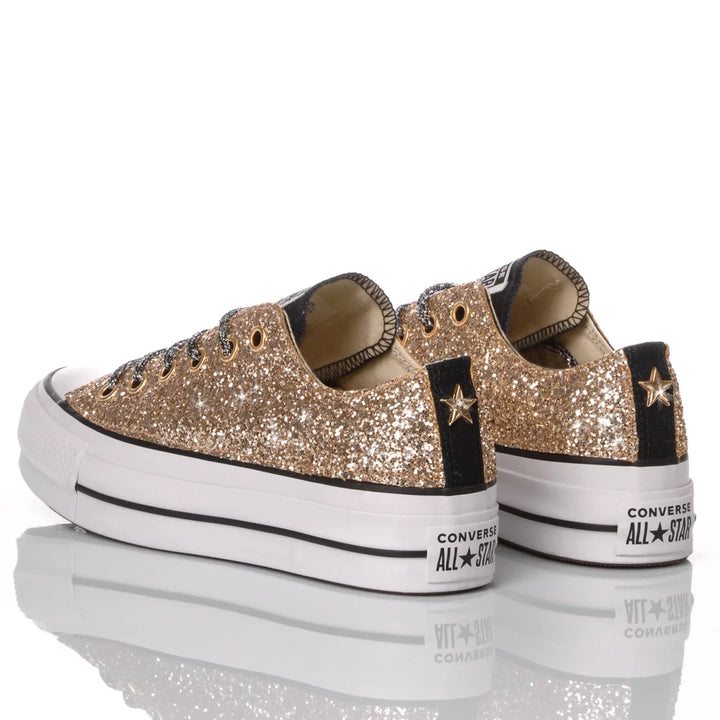 Converse Platform Ox Glitter Oro
