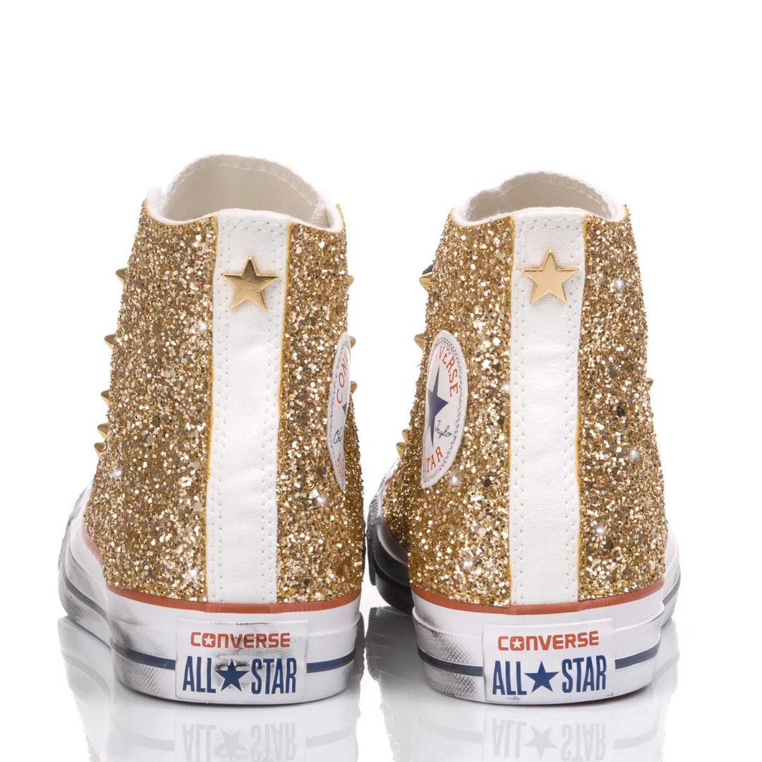 Converse Glitter Gold customized mimanera