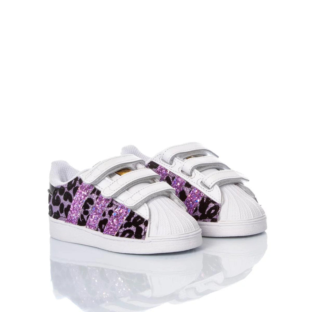 Adidas Superstar Baby Leo Purple Superstar Animalier,Glitter