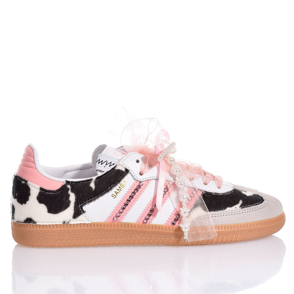 adidas gazelle silver green womens Adidas Samba Pink Cow: Customize Your Shoes