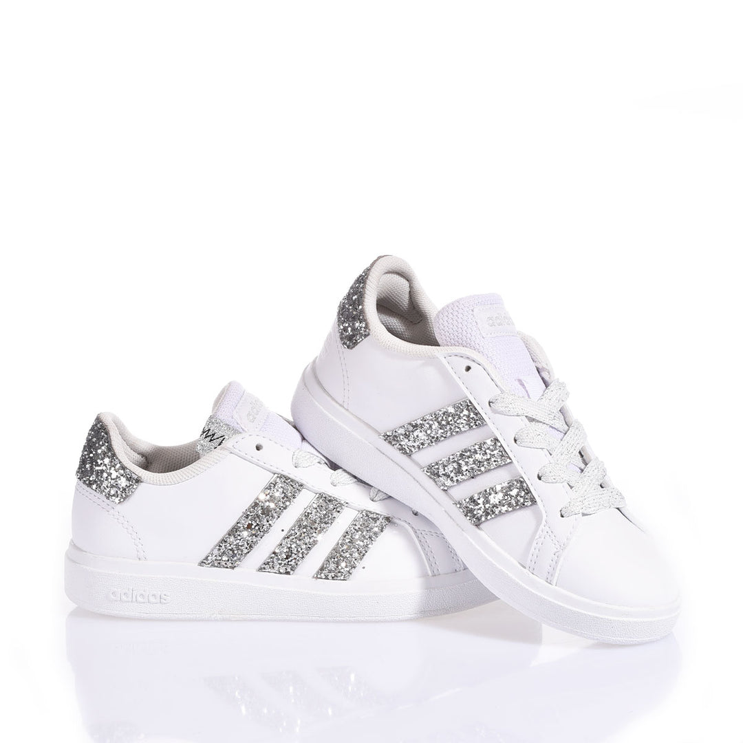 Adidas Junior Spike Silver