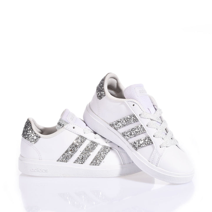 Adidas Junior Spike Silver