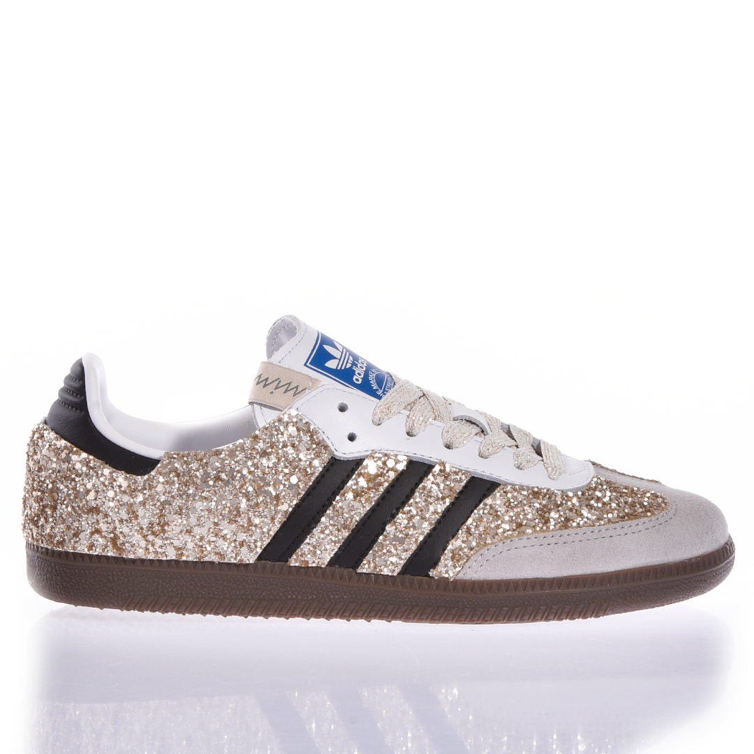 35 1/2 EU Adidas Samba Glitter Shimmer Gold 35 1/2 EU Adidas Samba Glitter Shimmer Gold