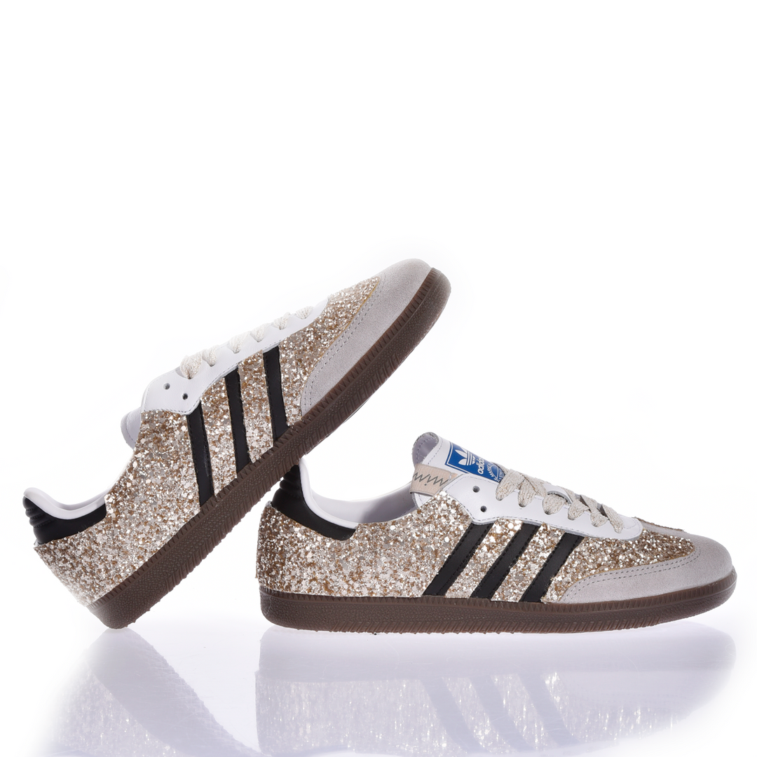 35 1/2 EU Adidas Samba Glitter Shimmer Gold 35 1/2 EU Adidas Samba Glitter Shimmer Gold
