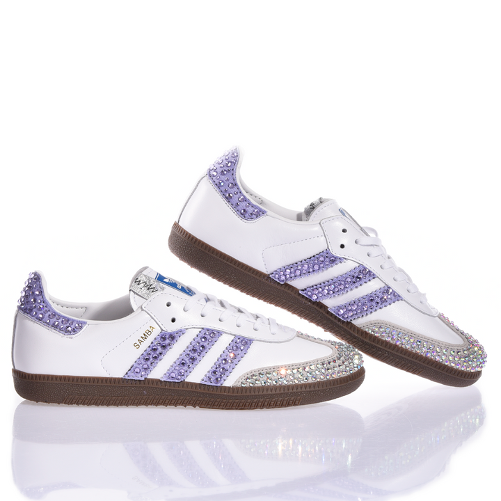 Adidas Samba Swarovski Lilac