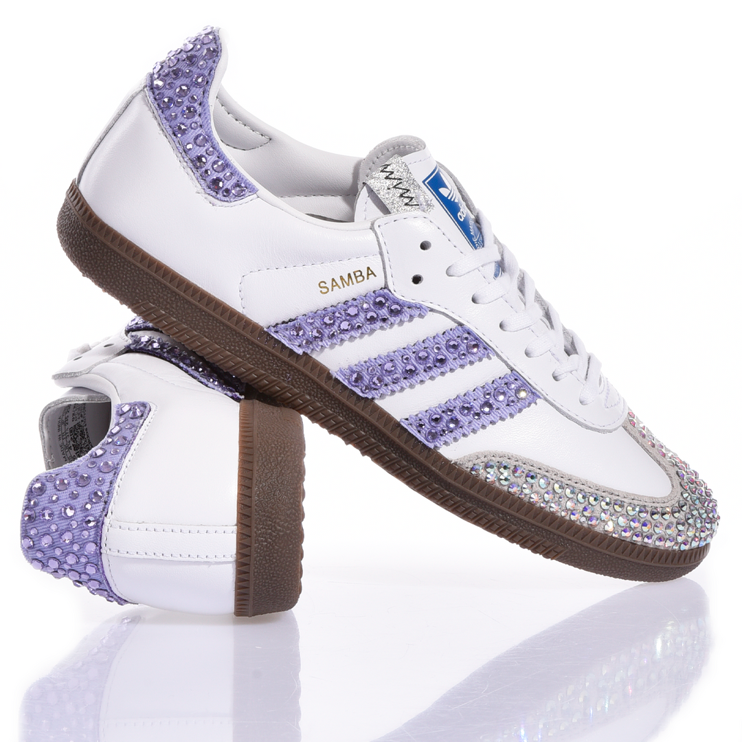 Adidas Samba Swarovski Lilac