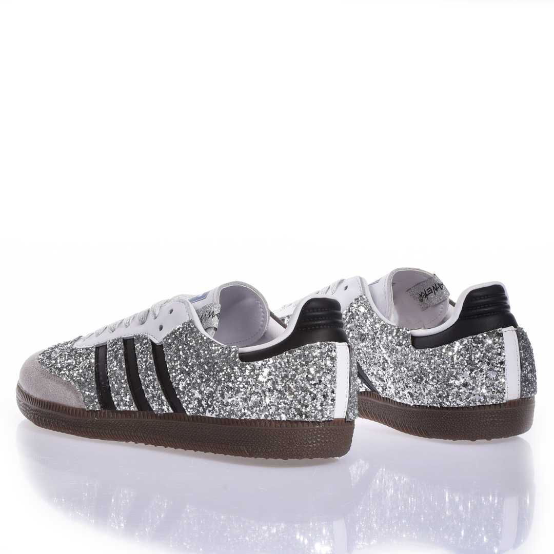 Adidas Samba Glitter Shimmer Silver Adidas Samba Glitter Shimmer Silver