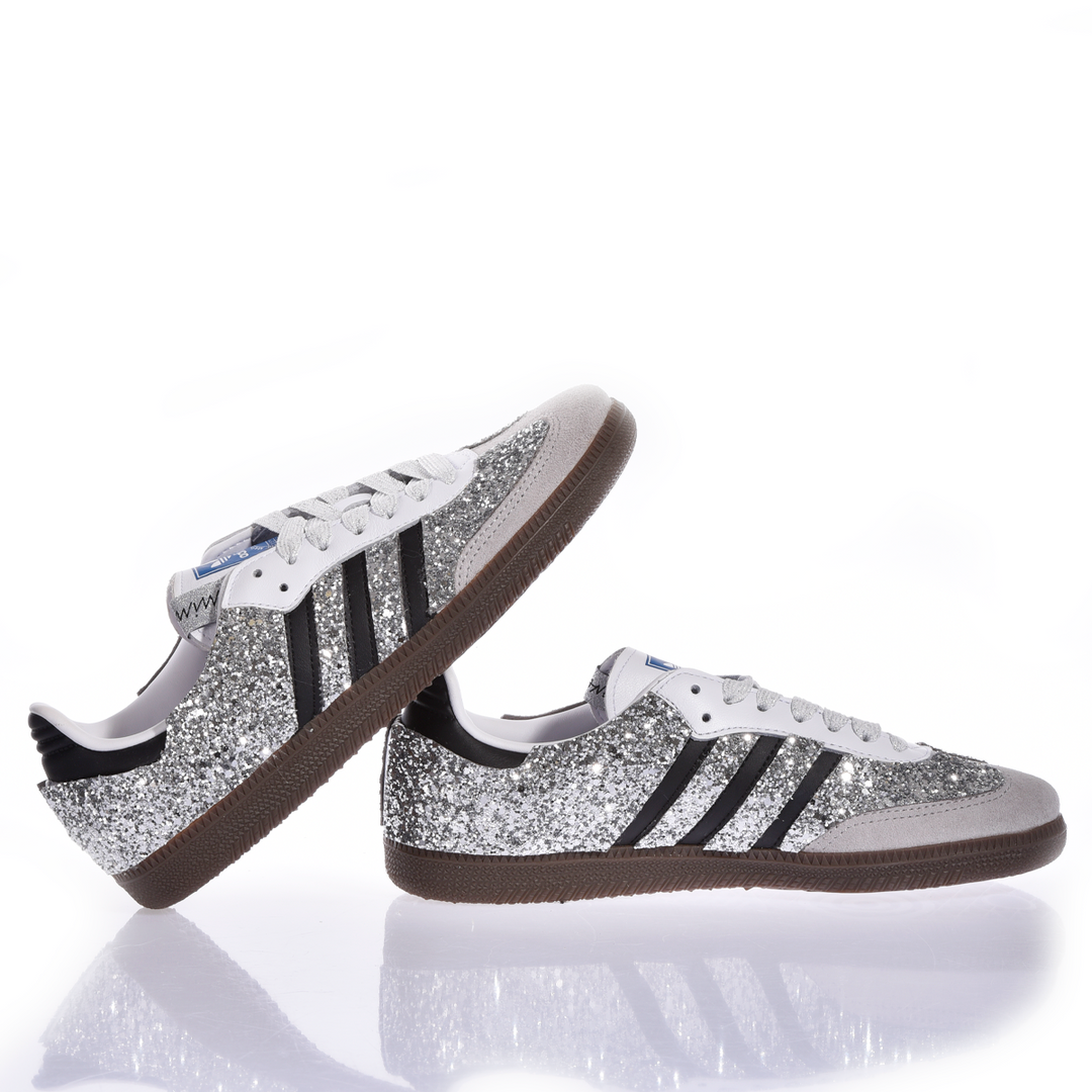 Adidas Samba Glitter Shimmer Silver Adidas Samba Glitter Shimmer Silver