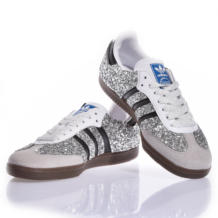 Adidas Samba Glitter Shimmer Silver