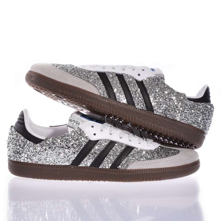 Adidas Samba Glitter Shimmer Silver