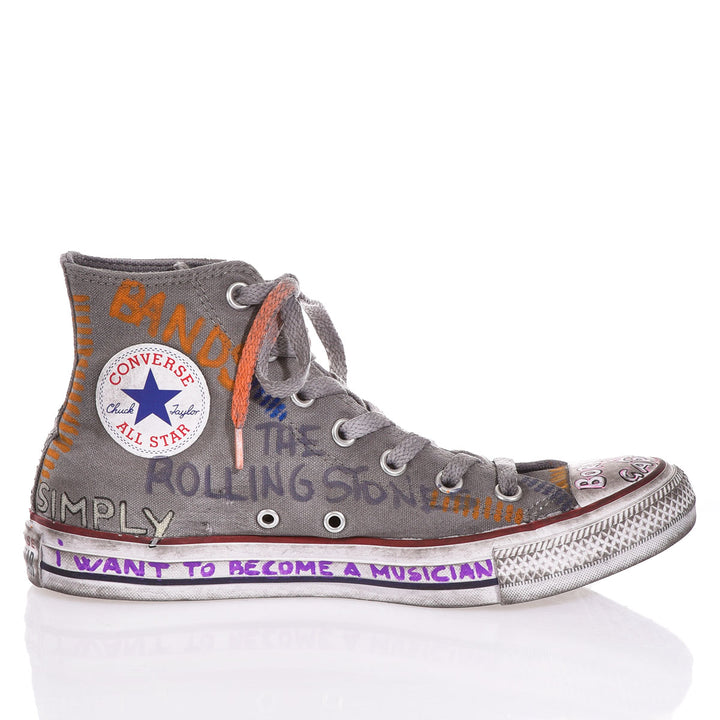 Converse Grey Written