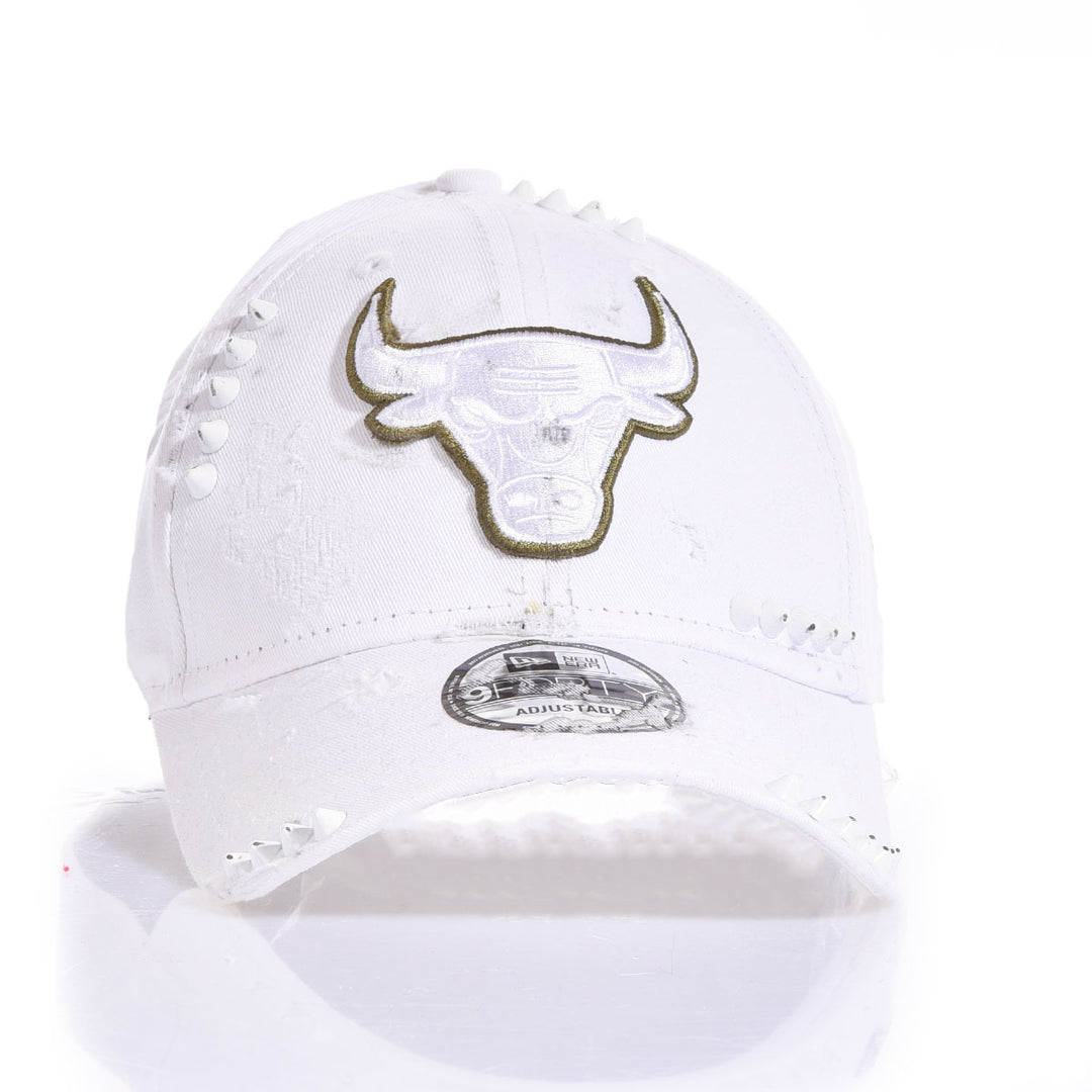 New Era White Bulls Studs