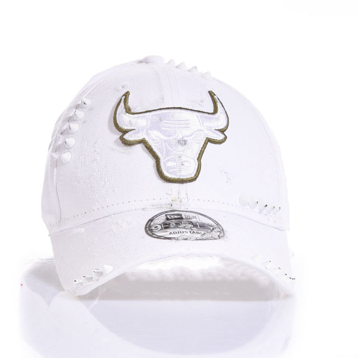 New Era White Bulls Studs