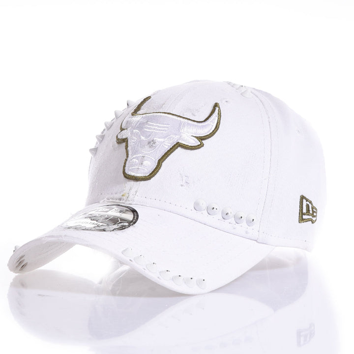 New Era White Bulls Studs