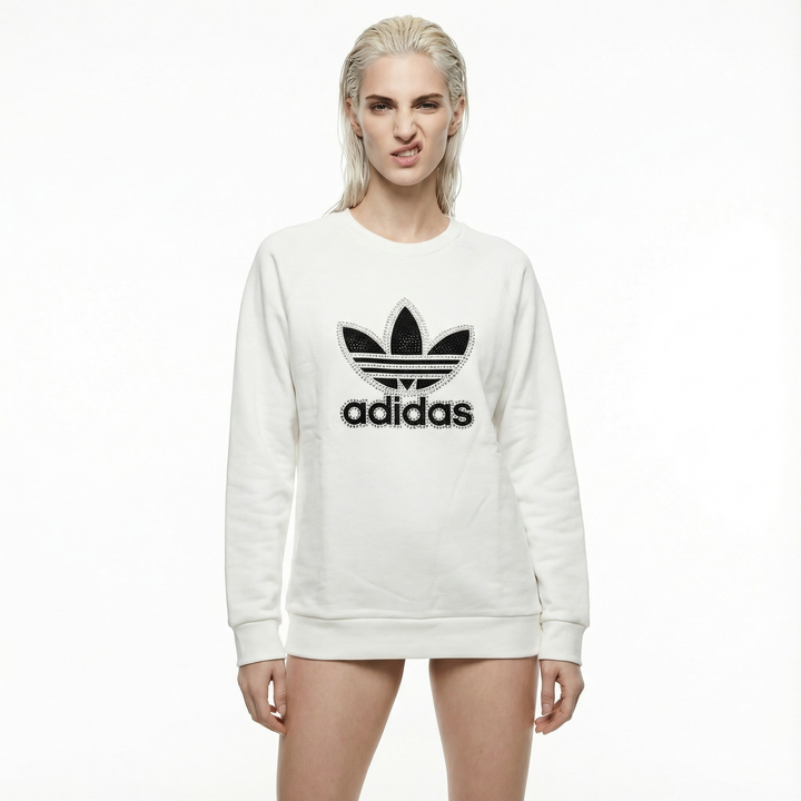 Felpa adidas bianca swarovski
