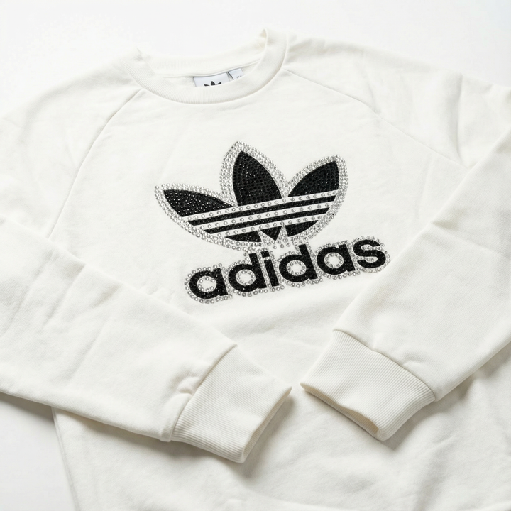 Felpa_adidas_bianca_swarovski