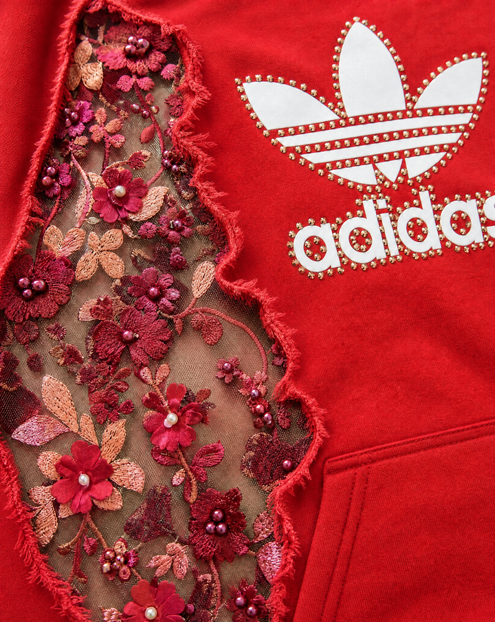 Hoodie Adidas Red Bloom