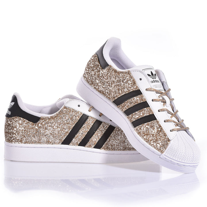 Adidas Superstar Glitter Shimmer Gold