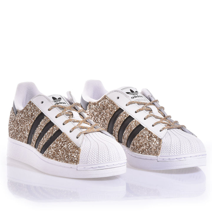 Adidas Superstar Glitter Shimmer Gold