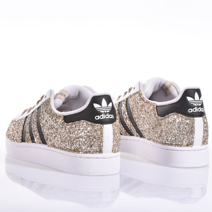 Adidas Superstar Glitter Shimmer Gold
