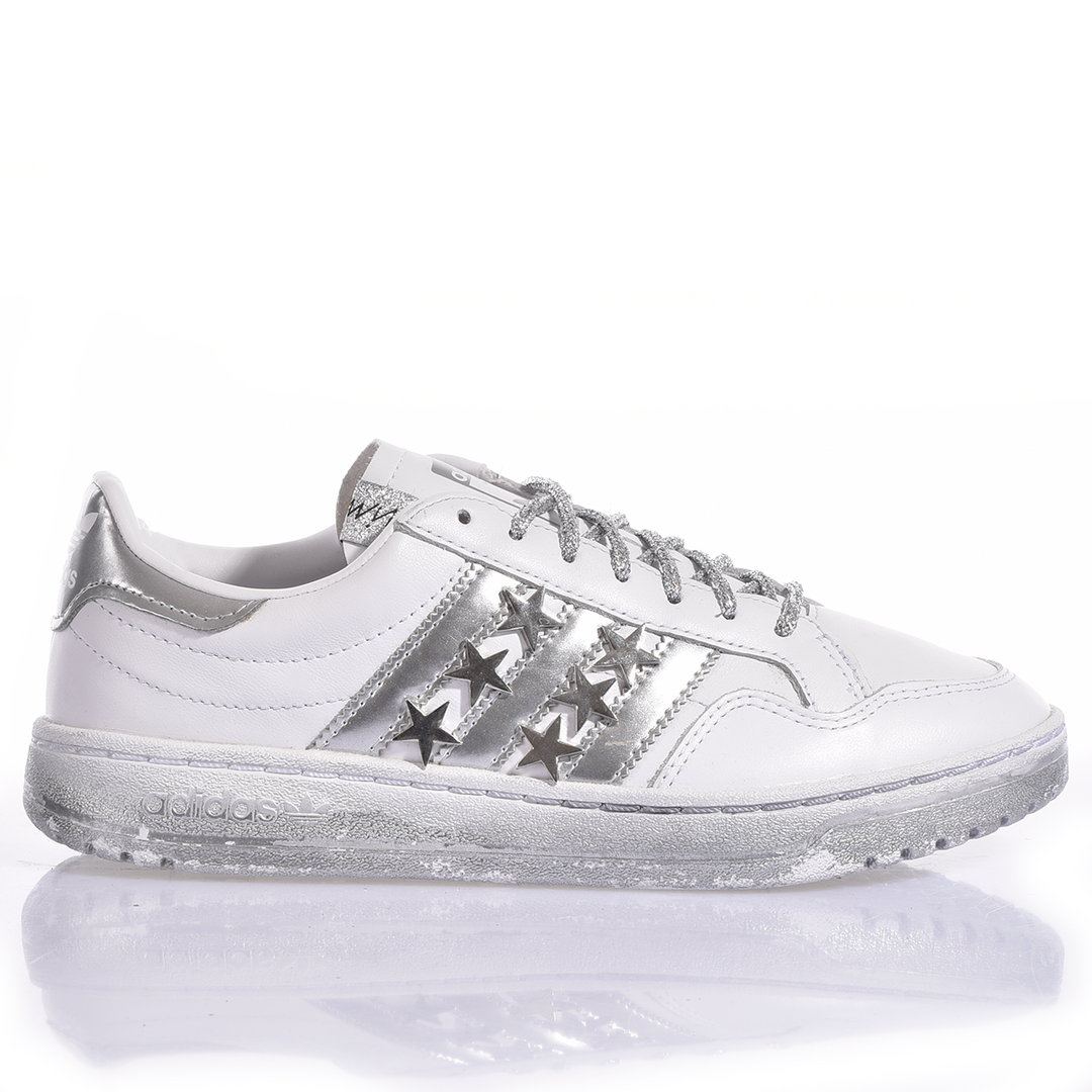 ADIDAS TEAM COURT SILVER STARS