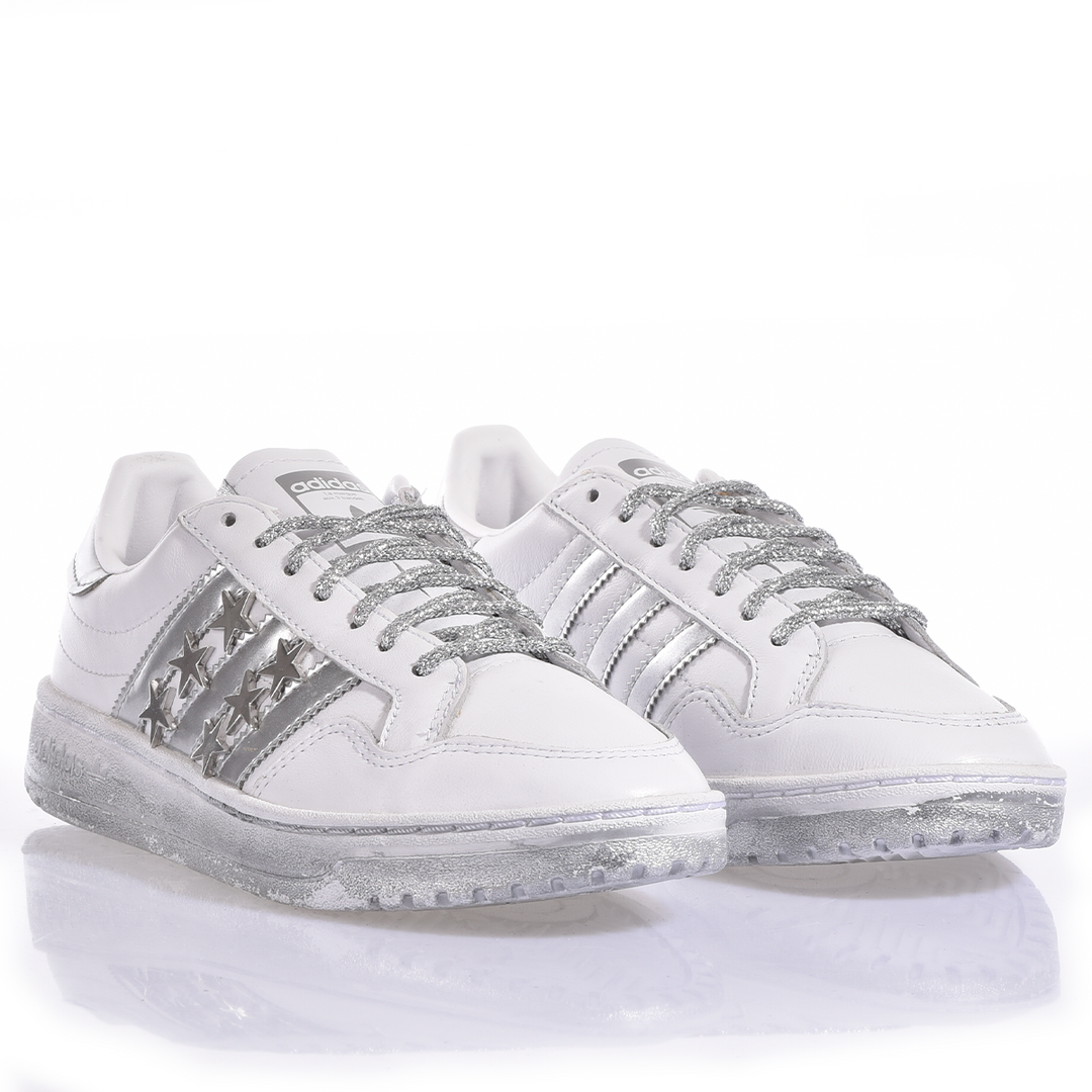 ADIDAS TEAM COURT SILVER STARS