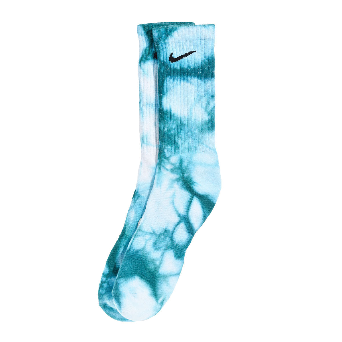 blue nike tie dye socks