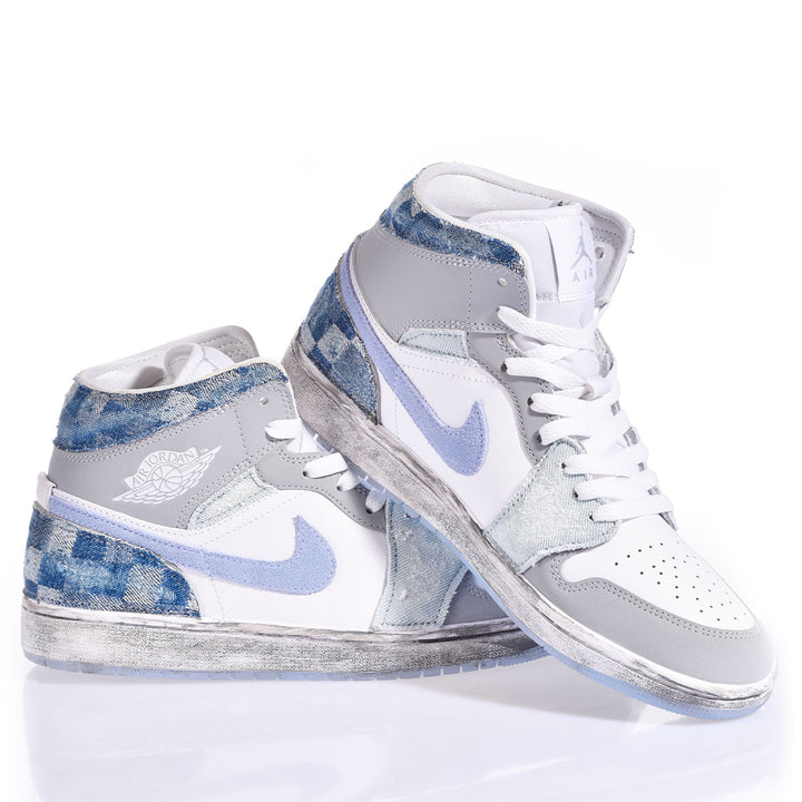 Nike Air Jordan 1 Denim Check