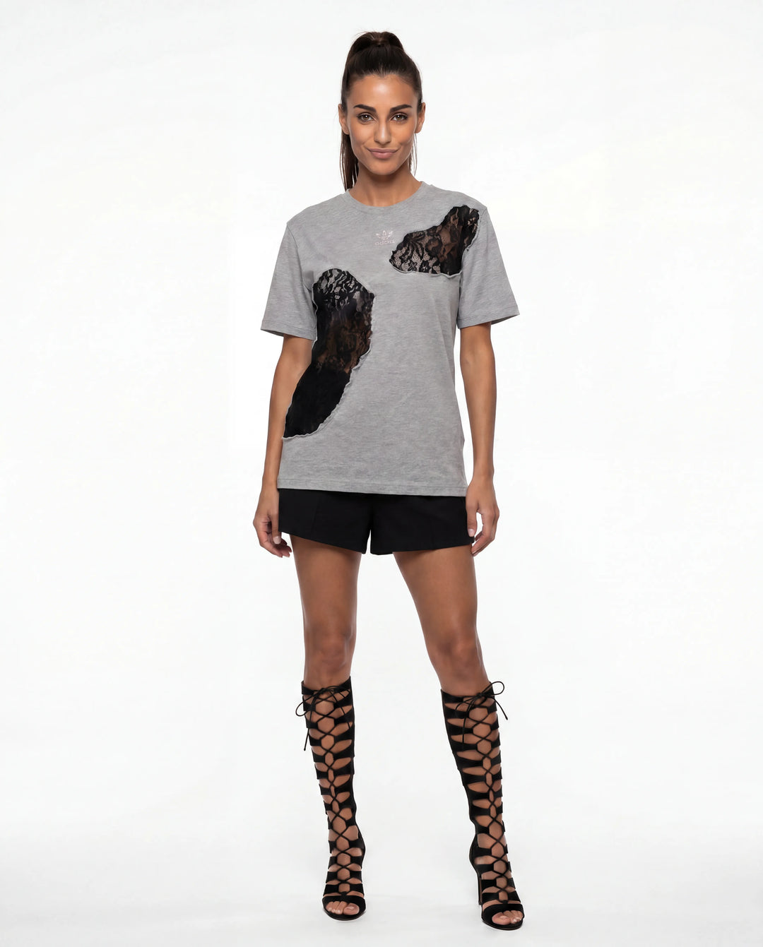 T-Shirt Adidas Lace Grey