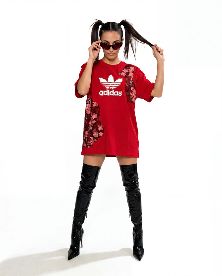 T-Shirt Adidas Red Bloom