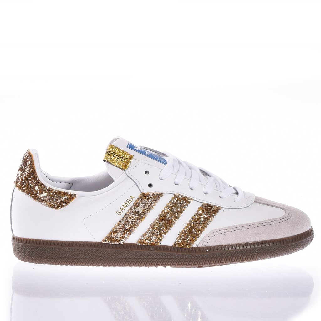 adidas gazelle silver green womens Adidas Samba Glitter Gold