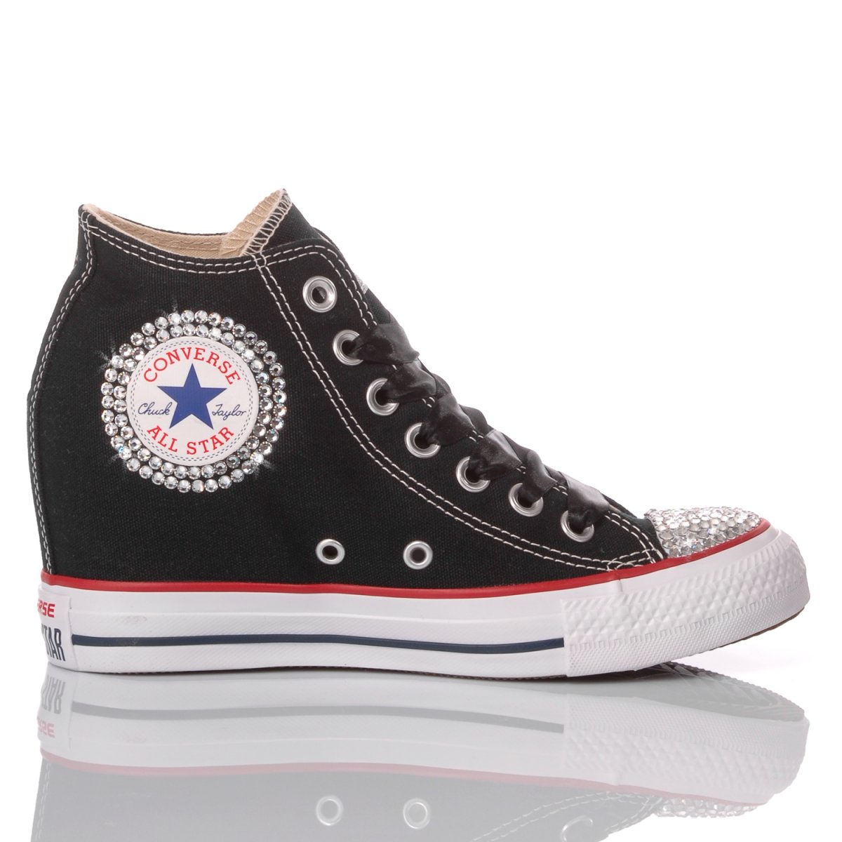 converse mid lux nere