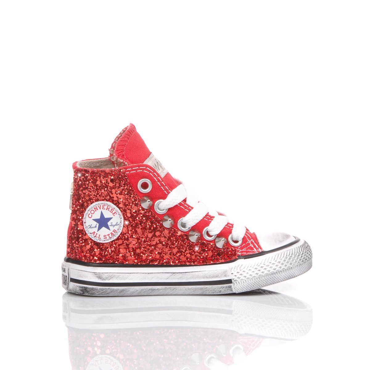 Converse Baby Glitter Red  