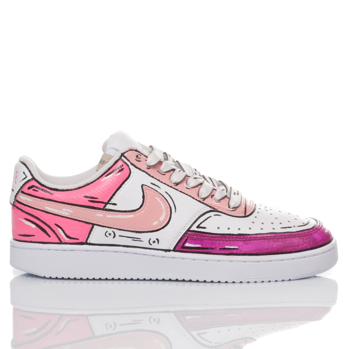 pink bubble nike shoes