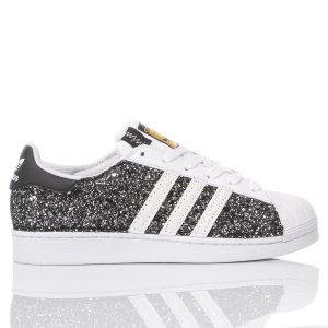black sparkly adidas shoes