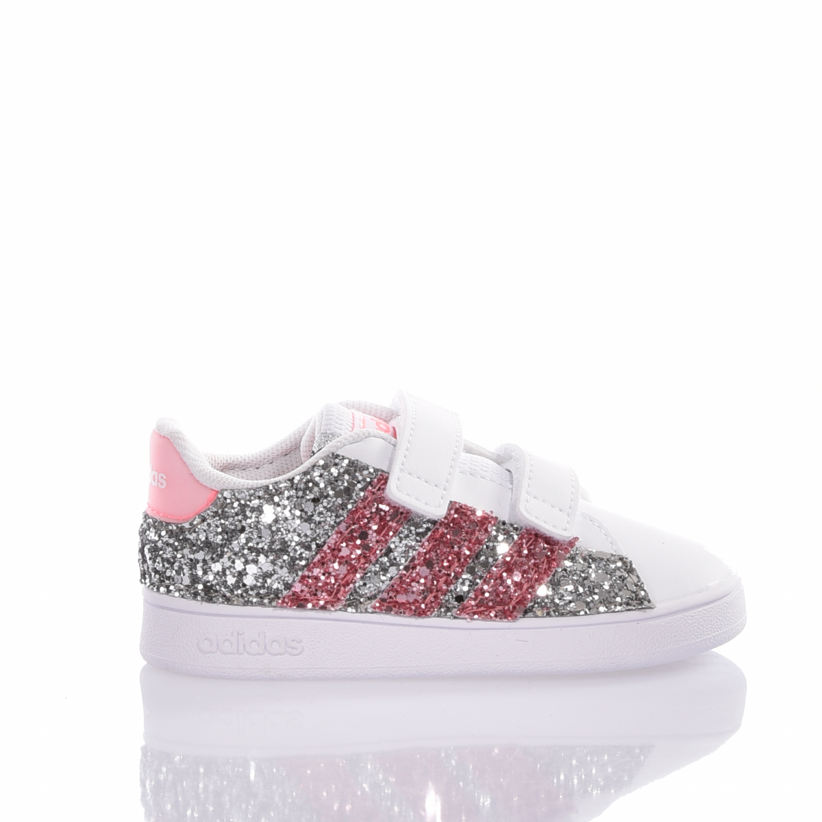 Adidas Baby Glitter Pink Advantage Glitter