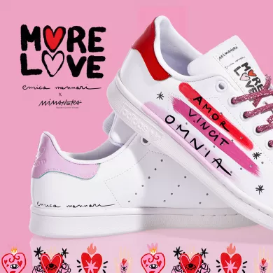Romantic and customizable sneakers by Enrica Mannari: Choose the sentence that represents you!